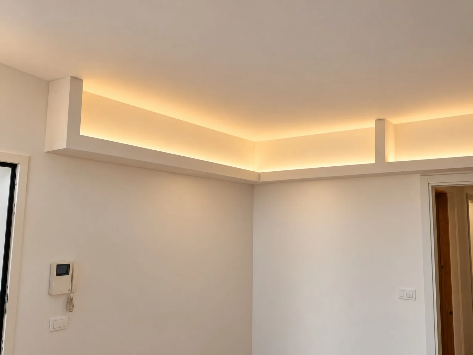 Luce nascosta. Dettaglio della veletta e dei raccordi verticali.